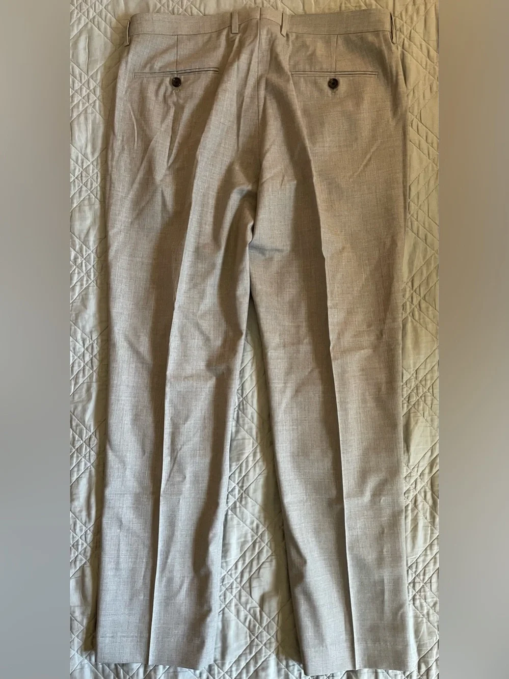 J. CREW Ludlow Slim-fit suit pant in Italian wool Geyser Gray Size 33 $250 43966